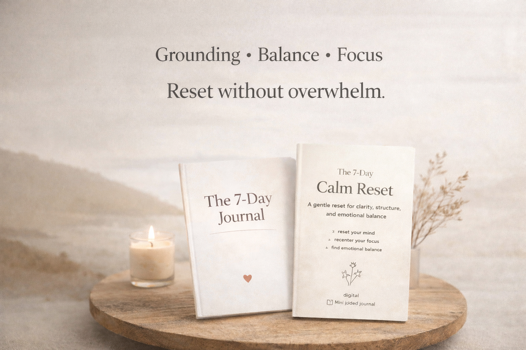The 7-Day Reset Journal™ – Rebuild Focus, Confidence & Direction in One Week (+ Bonus Tracker)