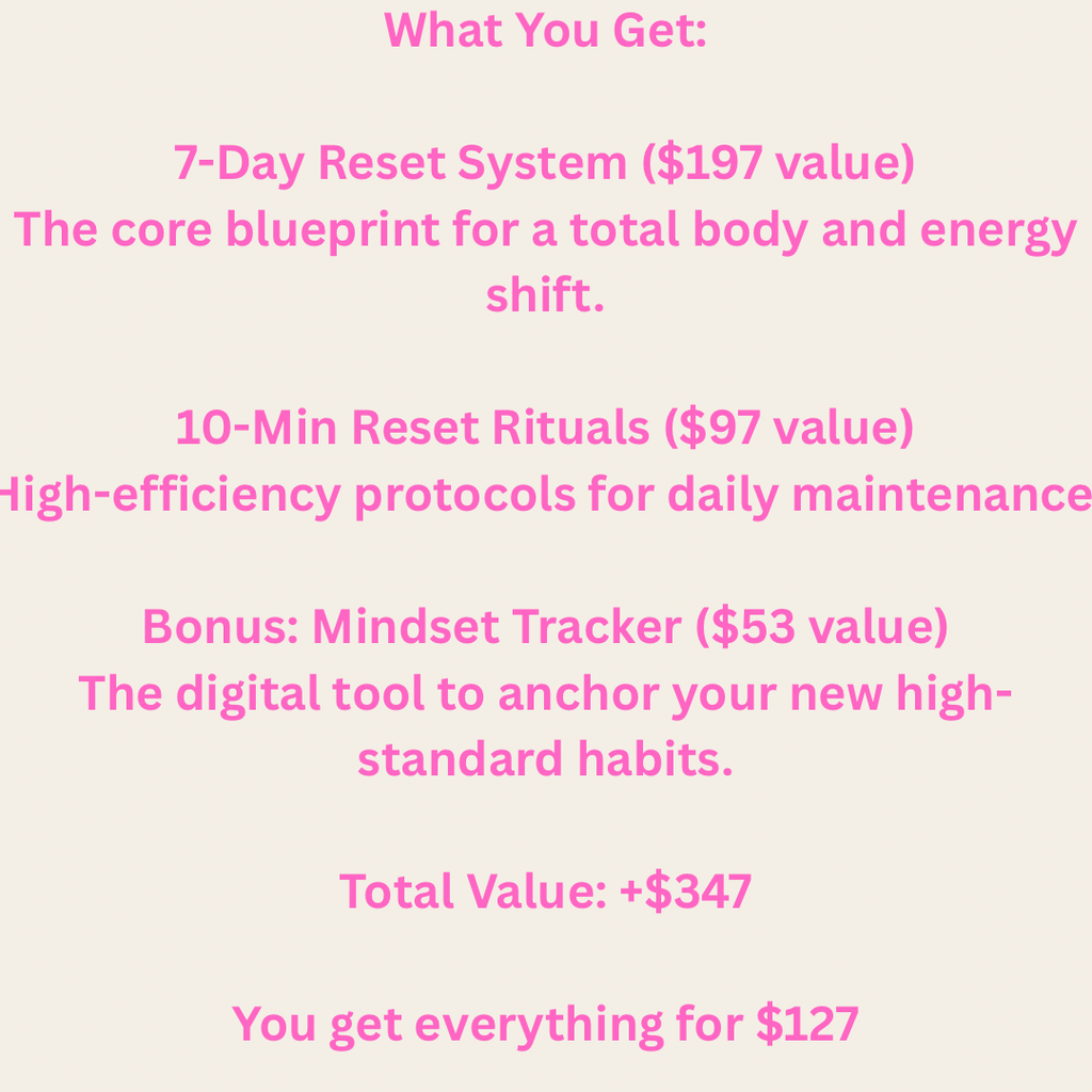 One Week to Total Mental Clarity. The 7-Day Reset System™