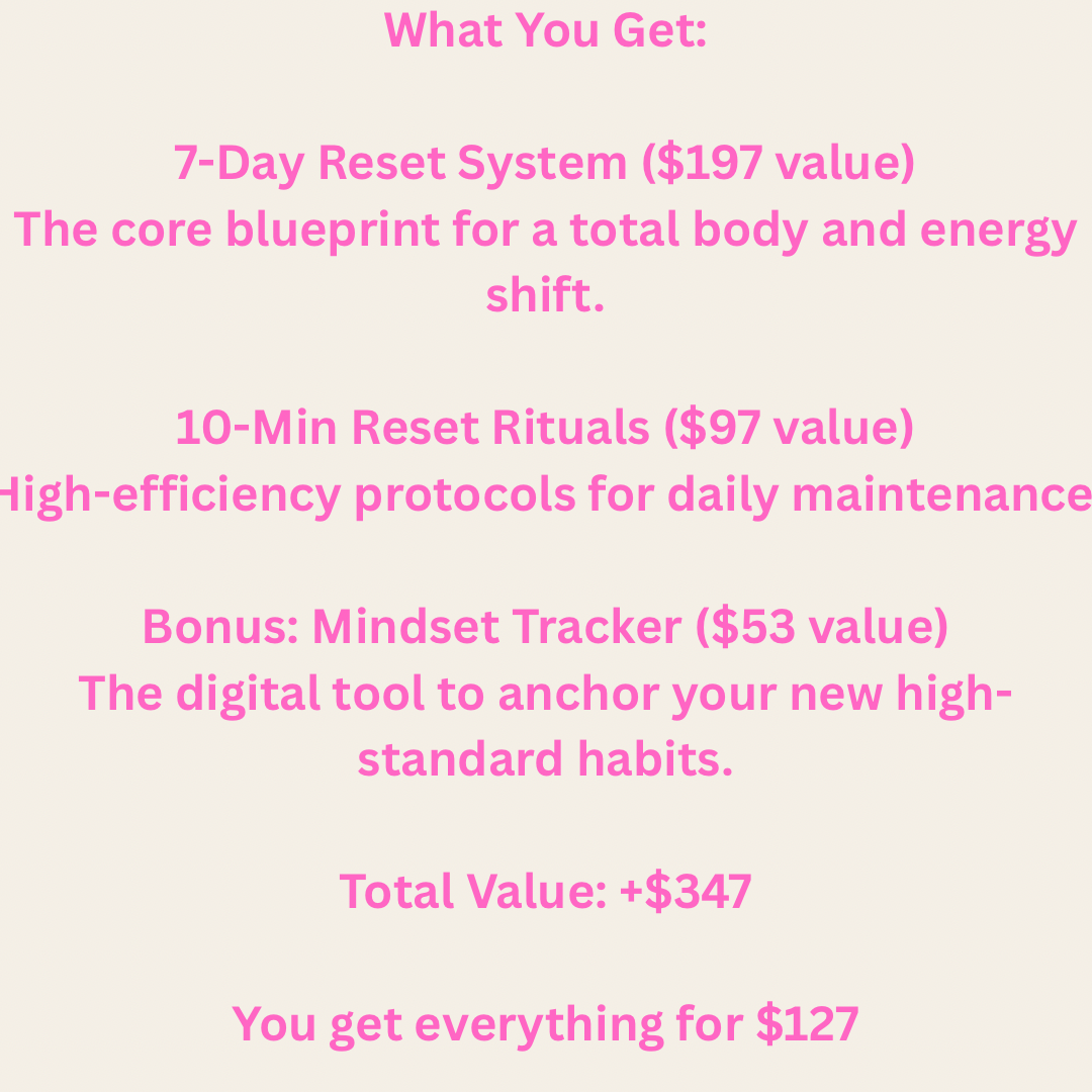 One Week to Total Mental Clarity. The 7-Day Reset System™