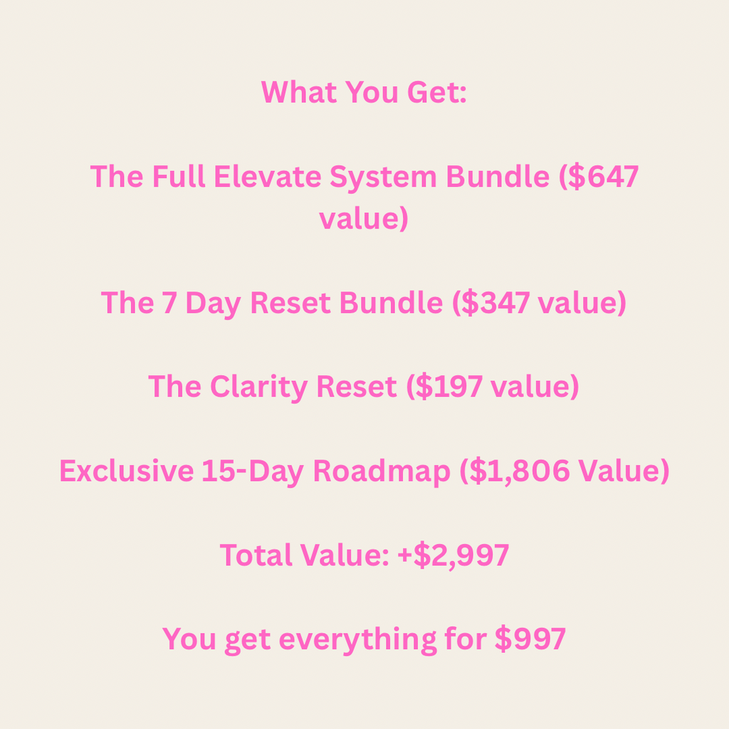 The All-Access Mastery Suite™ Every tool, every ritual, and the 15-Day Roadmap—all in one definitive suite.