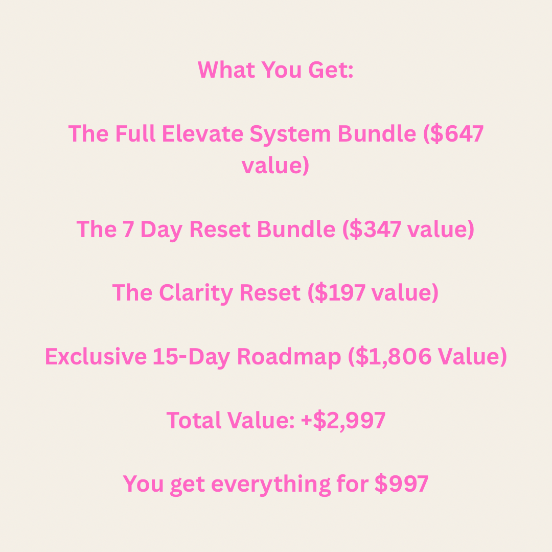 The All-Access Mastery Suite™ Every tool, every ritual, and the 15-Day Roadmap—all in one definitive suite.