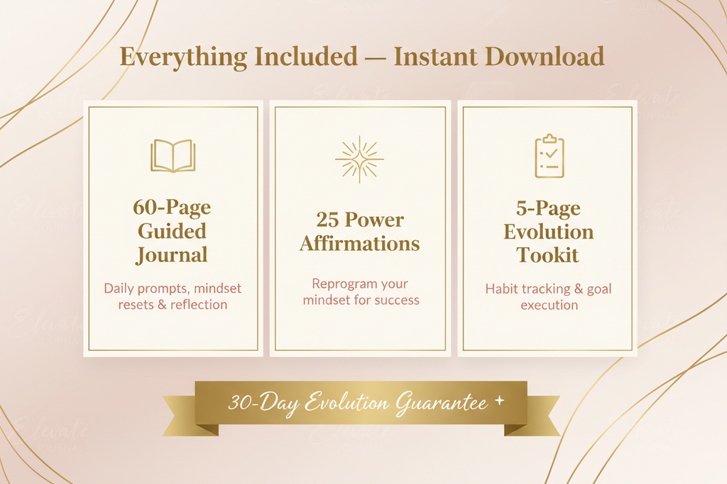 Elevate Journal™: The High-Standard System to Erase Mental Overload and Master Your Daily Execution.